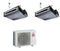 Condizionatore Climatizzatore Mitsubishi Electric Dual Split Canalizzabile 12000+12000 BTU Con MXZ-2F53VF4 Wi-Fi Optional