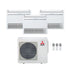Condizionatore Climatizzatore Mitsubishi Electric Trial a Pavimento R32 MFZ-KT 12000+12000+12000 BTU +MXZ-3F68VF Wi-Fi Optional