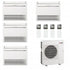 Condizionatore Climatizzatore Mitsubishi Electric Quadri a Pavimento R32 MFZ-KT 9+9+12+12 BTU Con MXZ-4F72VF Wi-Fi Optional