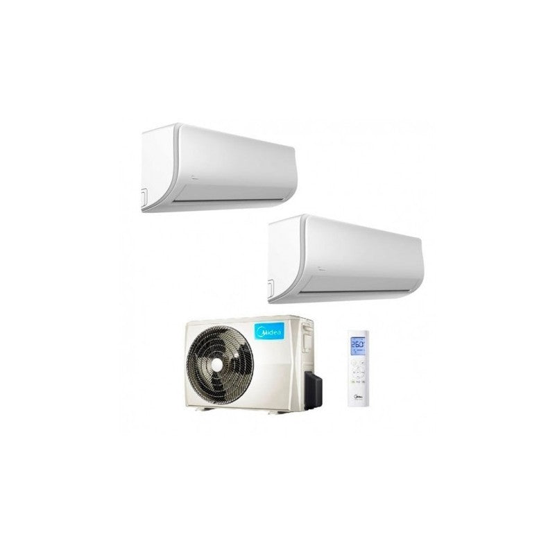 Condizionatore Climatizzatore Midea Dual Split Inverter R-32 Wi-Fi Xtreme Pro 9000+12000 BTU Con M2OH-14HFN8-Q