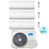 Condizionatore Climatizzatore Midea Trial Split Inverter R-32 Wi-Fi Xtreme Pro 9000+12000+12000 BTU Con M3OA-27HFN8-Q