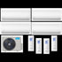 Condizionatore Climatizzatore Midea Quadri Split Inverter R-32 Wi-Fi Xtreme Pro 9000+9000+9000+9000 BTU Con M4OE-28HFN8-Q