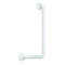 CORRIMANO DESTRO A 90° IN ACCIAIO INOX LACCATO BIANCO 30 X 60 CM