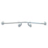 CORRIMANO AD ANGOLO IN ACCIAIO INOX LACCATO BIANCO Ø 3.2 CM