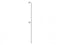 CORRIMANO VERTICALE ATTACCO PARETE/PAVIMENTO IN ACCIAIO INOX LACCATO BIANCO ALTEZZA 190 CM