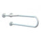 BARRA DI SOSTEGNO FISSA CON RINFORZO DESTRA IN ACCIAIO INOX LACCATO BIANCO 80 CM