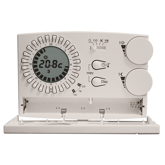 Perry Electric cronotermostato da parete analogico digitale settimanale 3V serie Easy