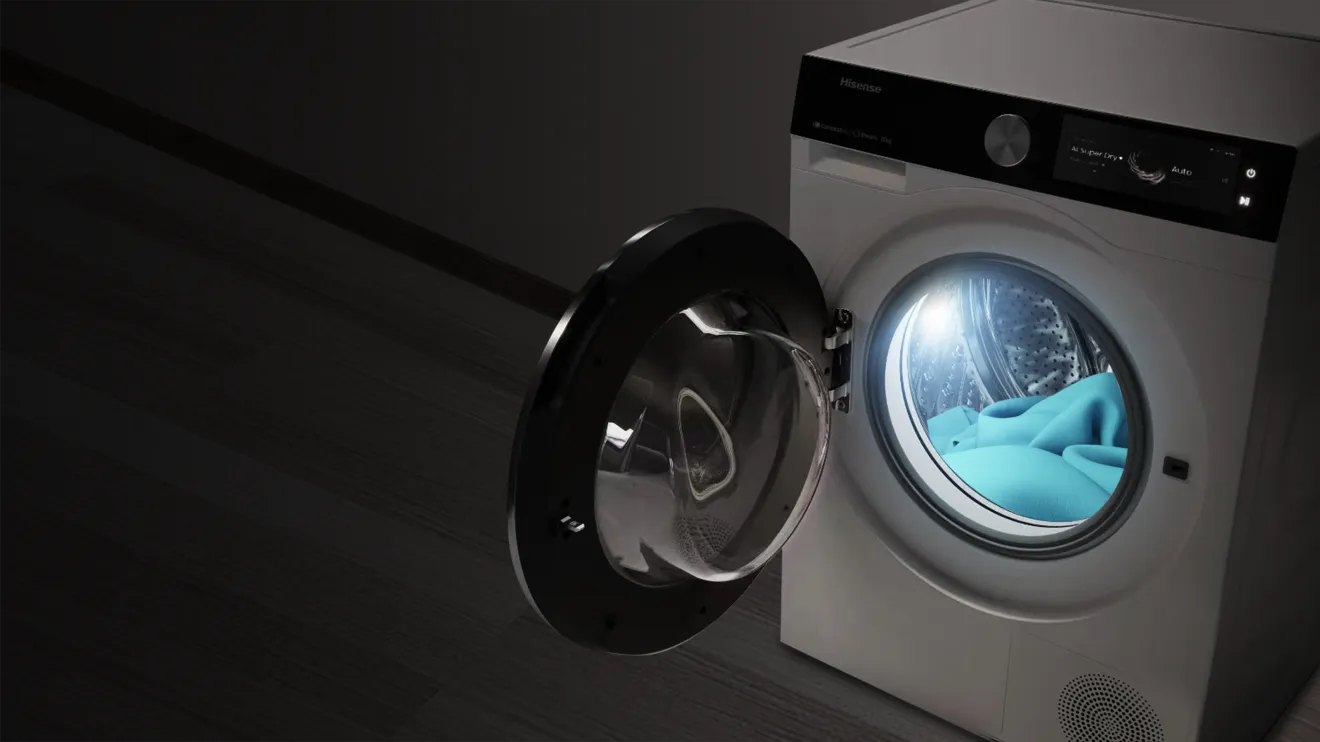 Hisense DH7S107BW 10 kg A++ Front-Load Freestanding Tumble Dryer White