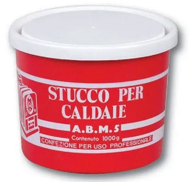 Stucco per Caldaie A.B.M. mastice per la stuccatura di caldaie - termosifoni e simili da 900 gr