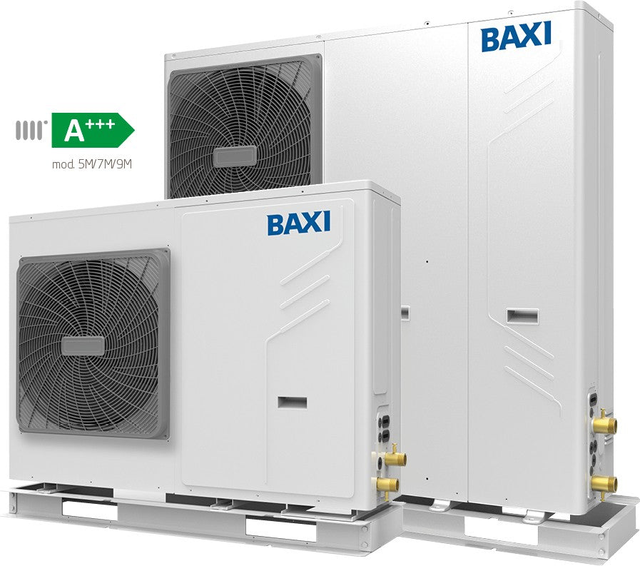 Pompa Di Calore Chiller Baxi Auriga 12T R-32 Monoblocco Inverter Trifase Da 12 KW Avviamento Incluso Senza Comando