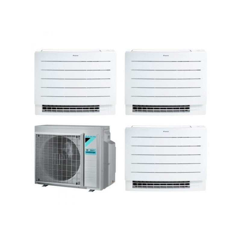 Condizionatore Climatizzatore Daikin R-32 Trial Split A Pavimento FVXM-A Perfera Floor 9000+9000+9000 BTU Wi-Fi Incluso +3MXM52N/A