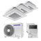 Samsung Trial Split Inverter Windfree Cassette 4-Way Mini R-32 9000+9000+9000 Air Conditioner with AJ052TXJ3KG/EU