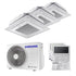 Samsung Trial Split Inverter Windfree Cassette 4-Way Mini R-32 9000+9000+9000 Air Conditioner with AJ052TXJ3KG/EU