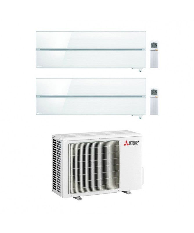 Condizionatore Climatizzatore Mitsubishi Electric Dual Split Kirigamine Style Pearl White R-32 9000+12000 BTU Con MXZ-2F42VF