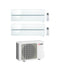 Condizionatore Climatizzatore Mitsubishi Electric Dual Split Kirigamine Style Pearl White R-32 9000+12000 BTU Con MXZ-2F42VF