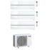Condizionatore Climatizzatore Mitsubishi Electric Trial Split Kirigamine Style Pearl White R-32 Wi-Fi 9+9+12 BTU Con MXZ-3F54VF