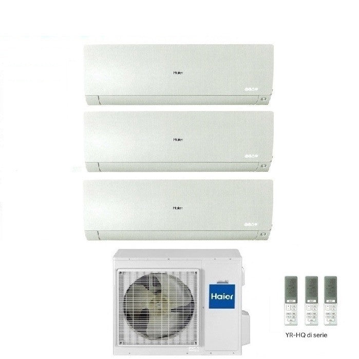 Condizionatore Climatizzatore Haier Trial Split Inverter Flexis Plus White R-32 9000+9000+12000 Con 3U55S2SR5FA Wi-Fi Integrato
