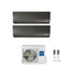 Condizionatore Climatizzatore Haier Dual Split Inverter Flexis Plus Black R-32 7000+12000 Con 2U40S2SM1FA Wi-Fi Integrato