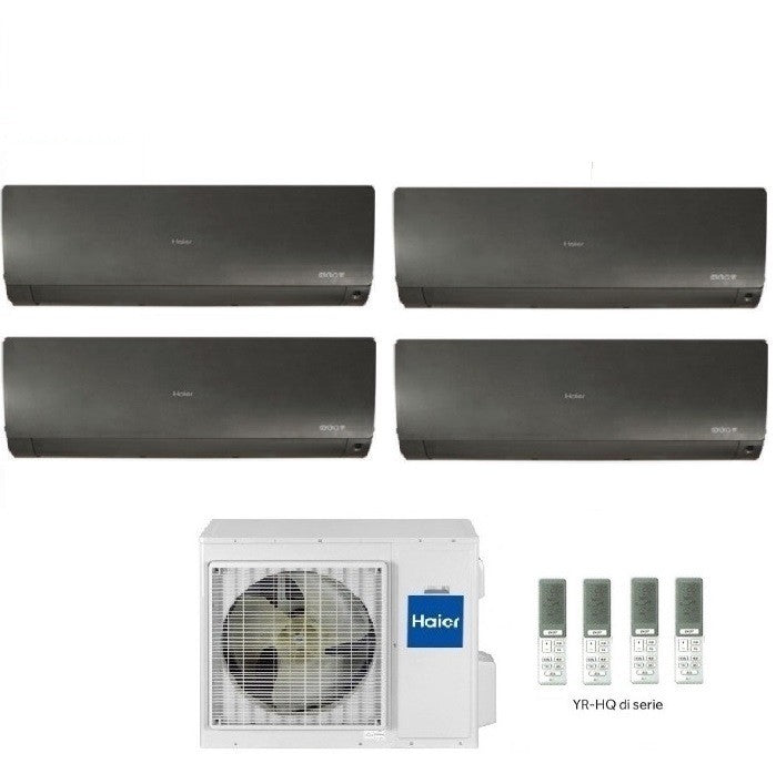 Condizionatore Climatizzatore Haier Quadri Split Flexis Plus Black R-32 9000+9000+9000+9000 Con 4U75S2SR5FA Wi-Fi Integrato