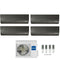Condizionatore Climatizzatore Haier Quadri Split Flexis Plus Black R-32 9000+9000+9000+12000 Con 4U75S2SR5FA Wi-Fi Integrato