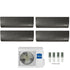 Condizionatore Climatizzatore Haier Quadri Split Flexis Plus Black R-32 9000+9000+9000+12000 Con 4U75S2SR5FA Wi-Fi Integrato