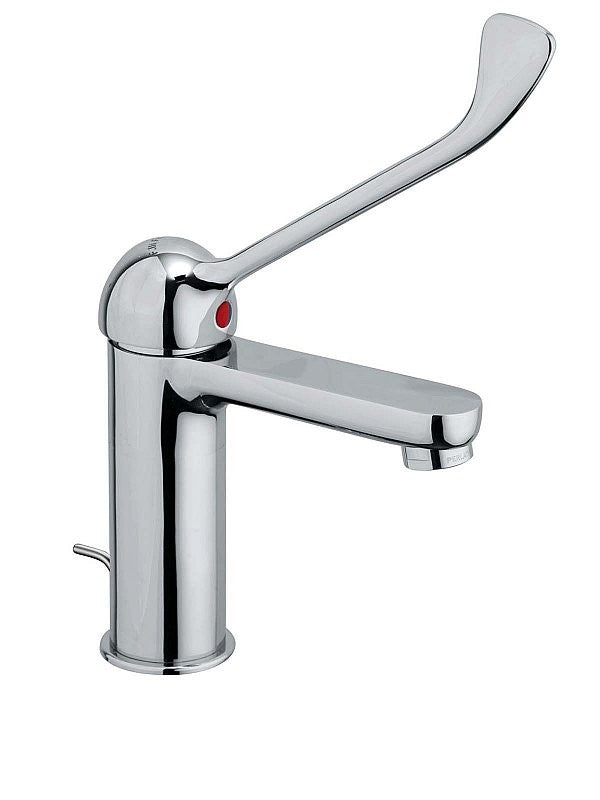 Miscelatore F.LLI Frattini Per Lavabo Con Leva di Comando Lunga Con Attacco Piletta 1"1/4 Modello Mocca