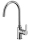 Miscelatore F.LLI Frattini Per Lavello Monoforo Bocca Girevole H380 Modello Mocca