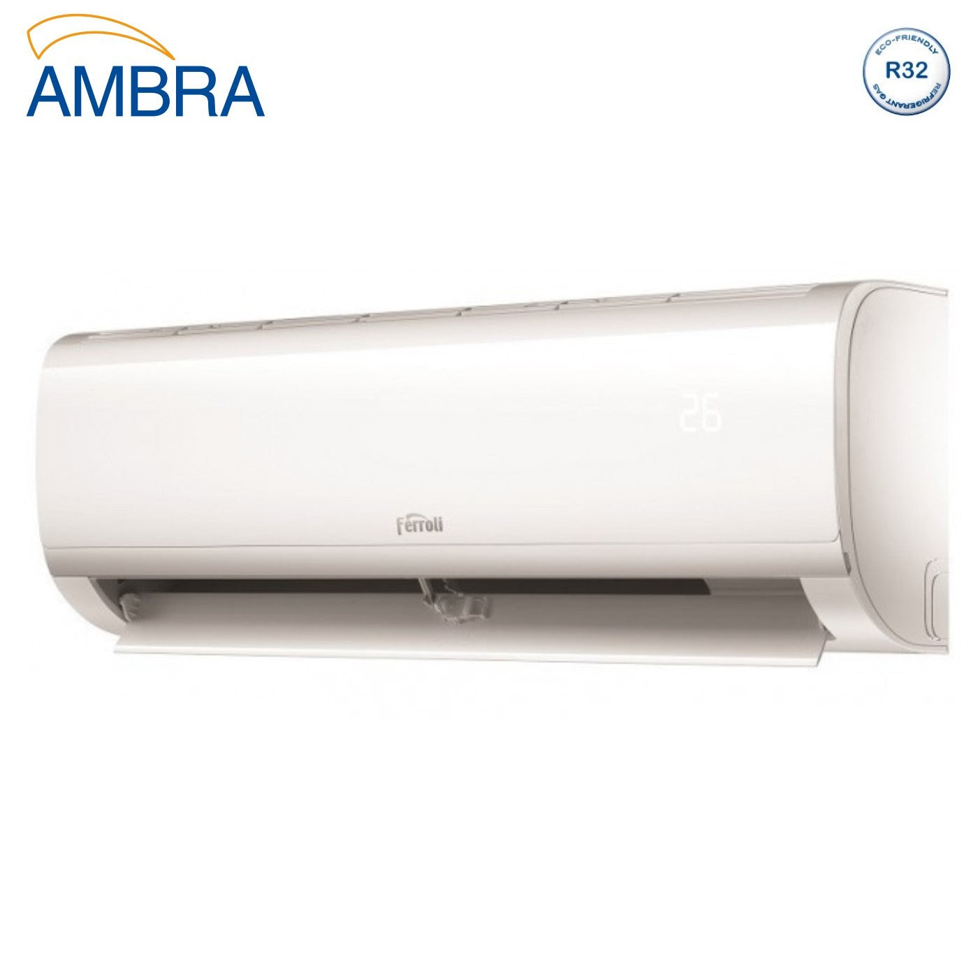 Condizionatore Climatizzatore Ferroli Monosplit Inverter R-32 Serie Ambra S 18000 BTU Wi-Fi Integrato