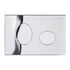 Placca di Comando Cromata ECO Ellisse PUCCI per Risciacquo a due Quantità Cod. 80130552