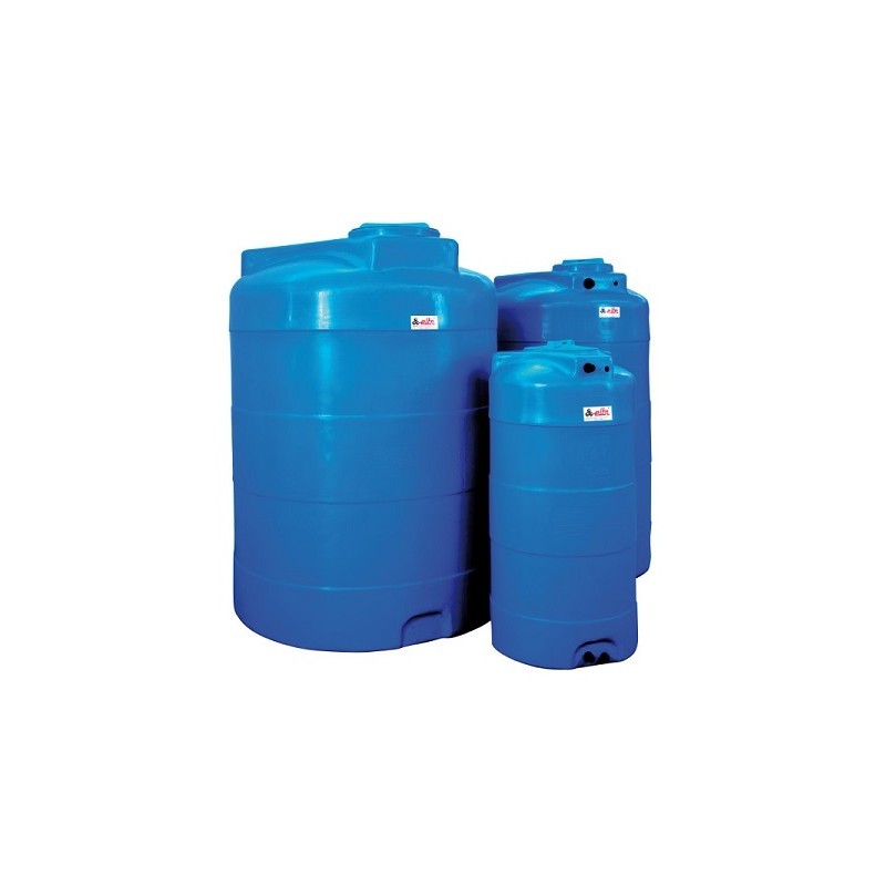 Serbatoio ELBI PP VR DN 630xH1170mm LT.300 Cisterna Contenitore verticale POLIETILENE Cod. CV-300