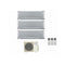 Condizionatore Panasonic trial split inverter Etherea Silver R-32 Wi-Fi 9000+9000+9000 Con CU-3Z52TBE