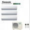 Condizionatore Climatizzatore Panasonic trial split inverter Etherea White R-32 Wi-Fi con Econavi 12000+12000+12000+CU-3Z68TBE