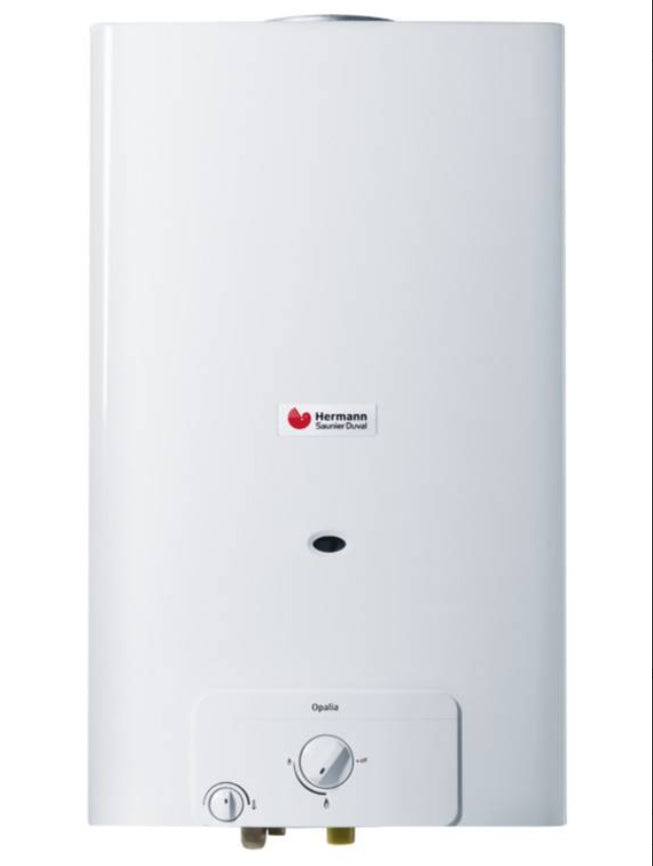 Scaldabagno Hermann Saunier Duval A Camera Aperta Opalia C 14/1 LIX H Low Nox GPL Accensione Elettronica