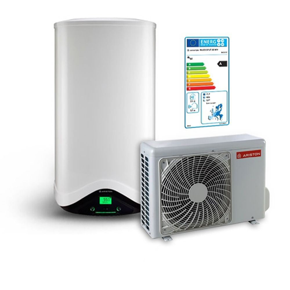 Scaldabagno a Pompa di Calore Ariston Nuos Split 80 WH Con Accumulo da 80 LT Cod. 3623242
