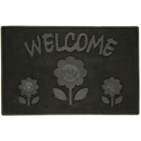 Zerbino Modello Smile Black Colore Nero in PVC Fondo Pieno **PROMO**