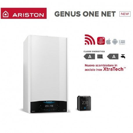 Caldaia A Condensazione Ariston Genus One+ Net 24 KW GPL Completa Dì Kit Per Scarico Fumi WI-FI Incluso Cod. 3301774