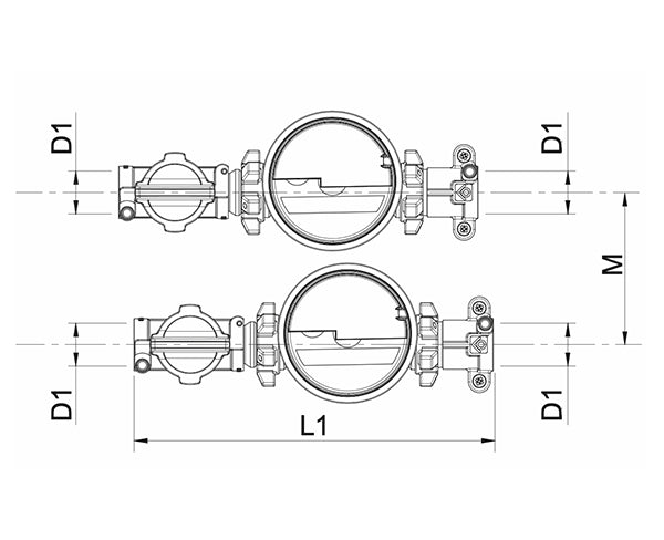 TECO Kit di Contabilizzazione da Incasso con Due Contatori Volumetrici Modello K4CC 