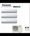 Condizionatore Climatizzatore Panasonic trial split inverter Etherea White R-32 Wi-Fi Con Econavi 9000+9000+12000+CU-3Z68TBE