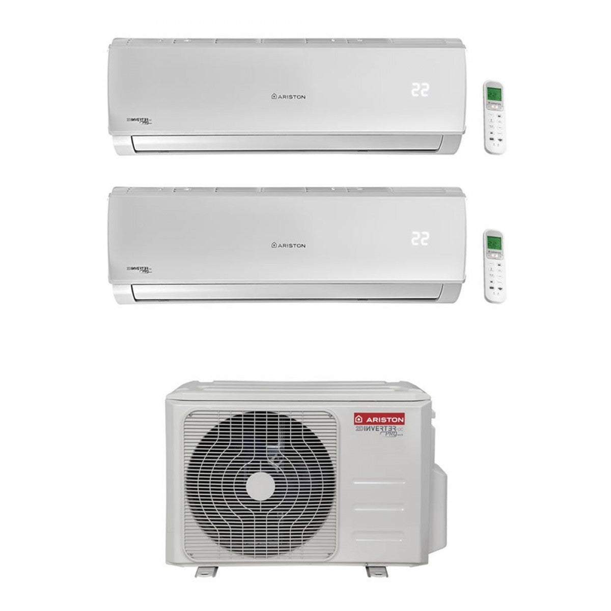 Condizionatore Climatizzatore Ariston Alys dual split inverter R-32 9000+12000 BTU con 50 XD0-O Wi-Fi Optional
