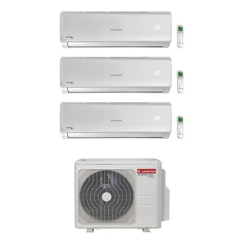 Condizionatore Climatizzatore Ariston Alys trial split inverter R-32 9000+9000+9000 BTU con 80 XD0-O Wi-Fi Optional