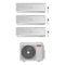 Condizionatore Climatizzatore Ariston Alys trial split inverter R-32 9000+9000+9000 BTU con 80 XD0-O Wi-Fi Optional