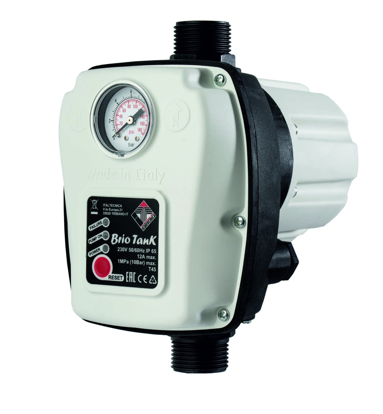 Pressostato Flussostato Elettronico Brio Tank 10 BAR
