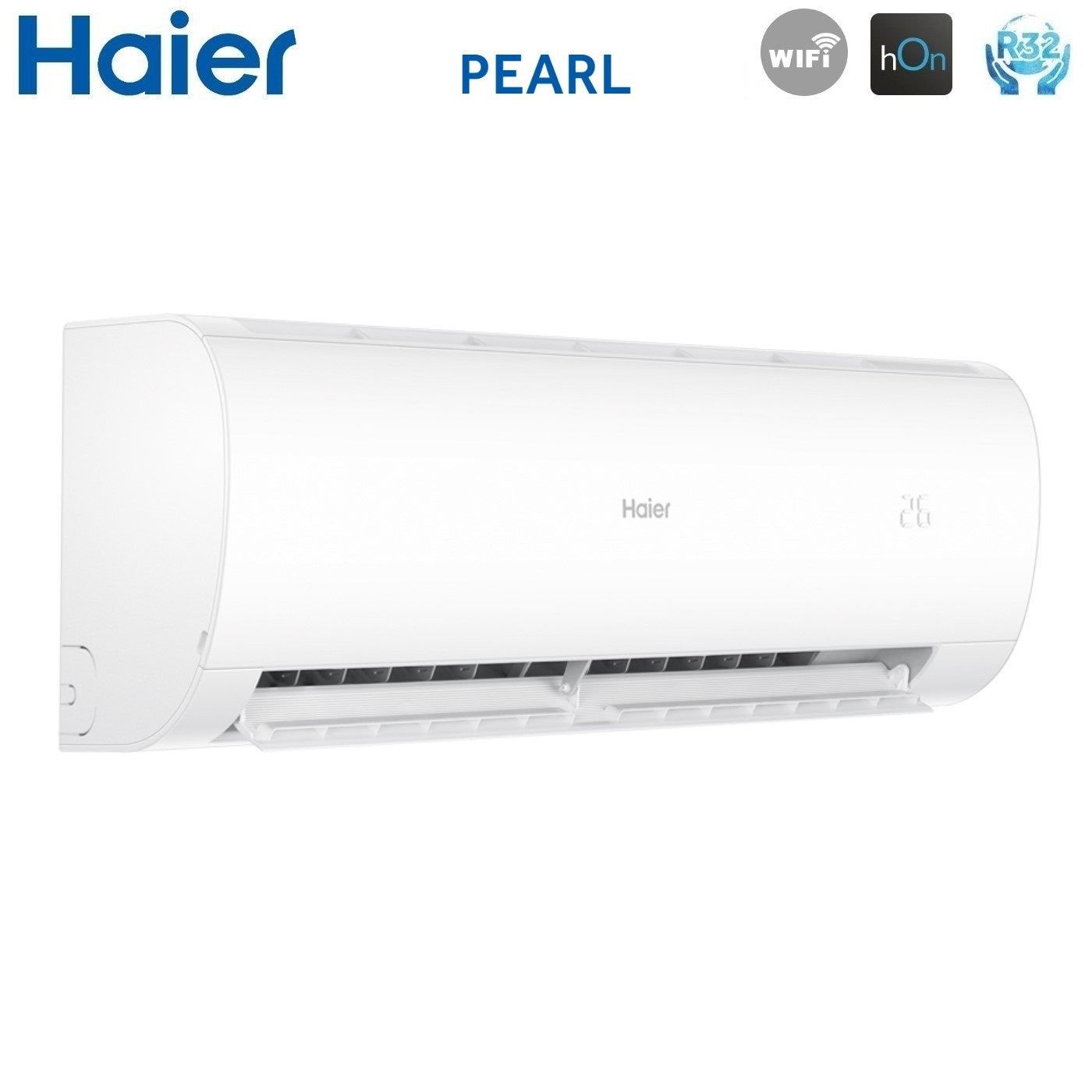 Condizionatore Climatizzatore Haier Dual Split R-32 Serie Pearl 7000+9000 BTU Con 2U40S2SM1FA Wi-Fi Incluso