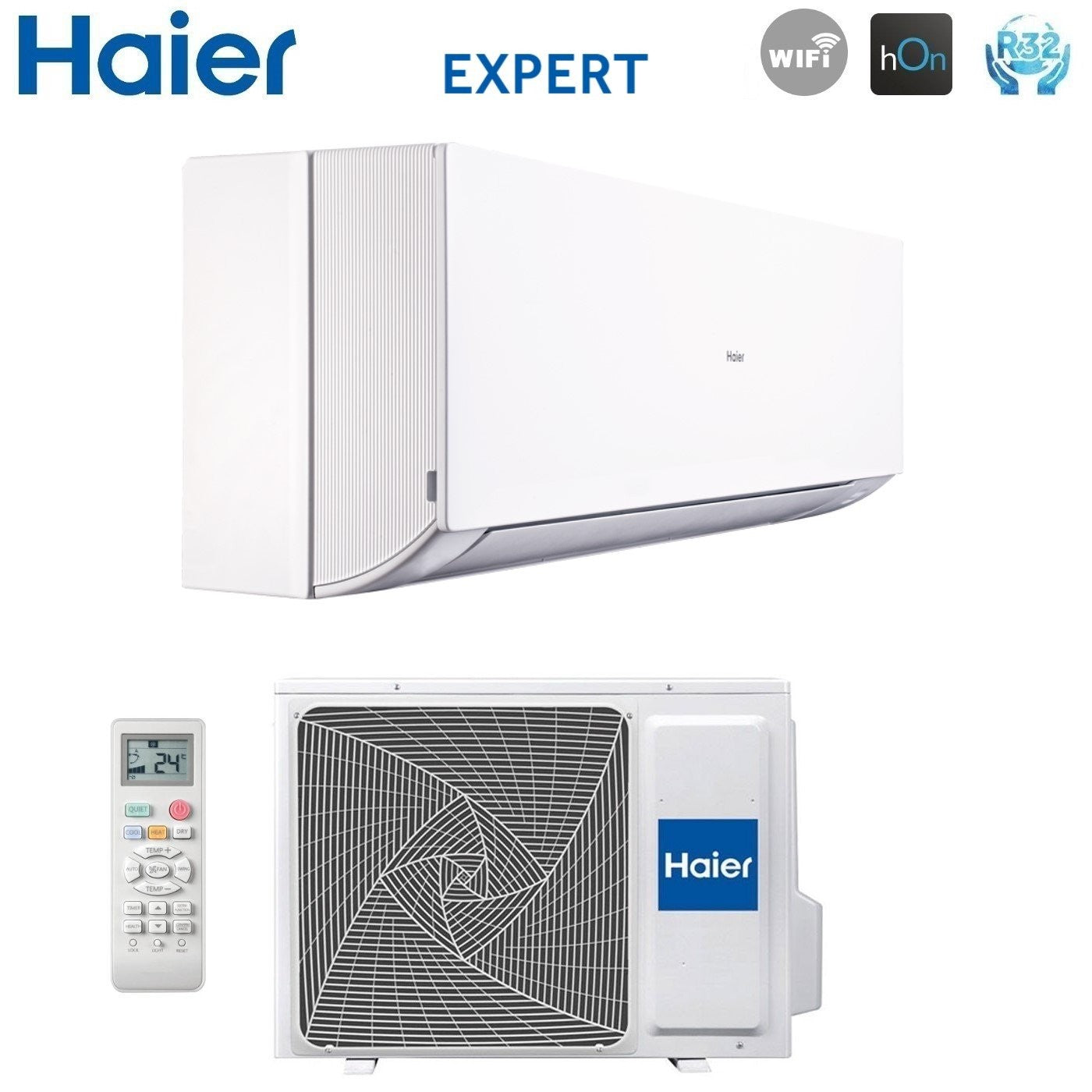 Condizionatore Climatizzatore Haier Monosplit Inverter Modello Expert 9000 BTU R-32 Wi-Fi Integrato AS25XCAHRA