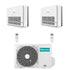 Condizionatore Climatizzatore Hisense Dual Split Inverter a Console 9000+18000 Con 2AMW52U4RXC