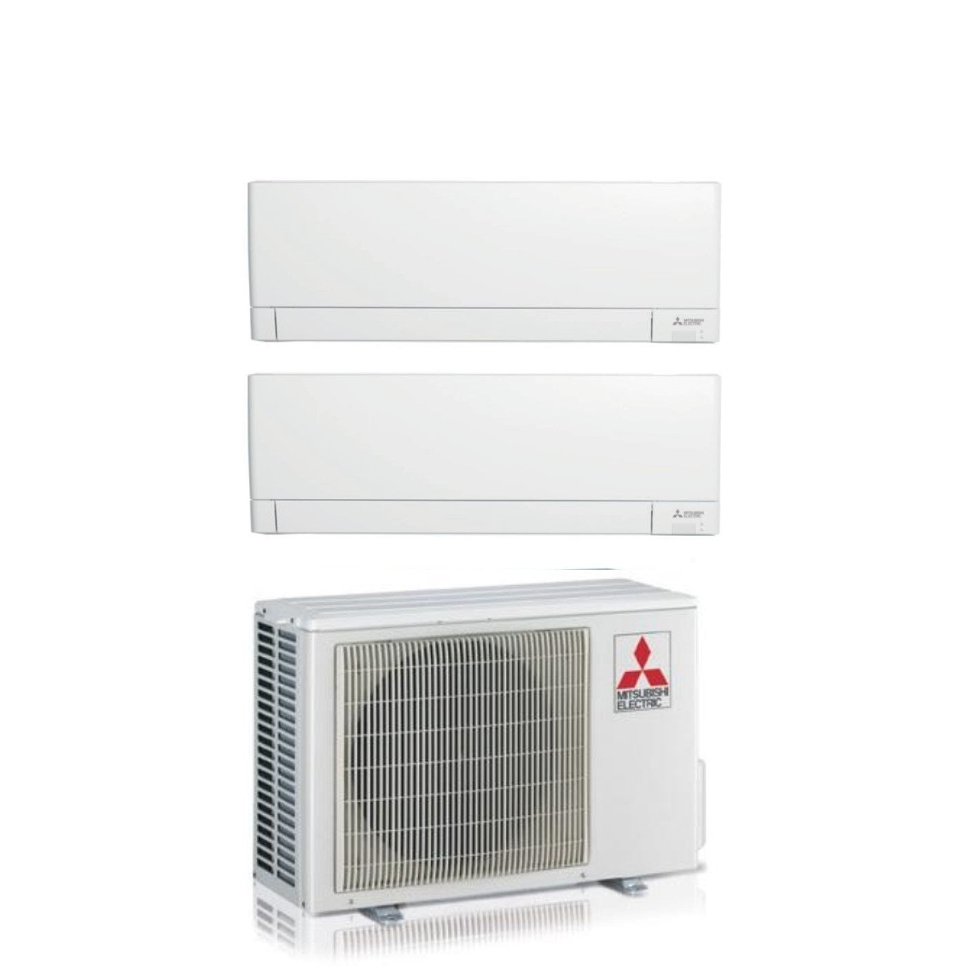 Condizionatore Climatizzatore Mitsubishi Electric Dual Split R-32 MSZ-AY 9000+15000 Btu Con MXZ-2F53VF4 Wi-Fi Integrato