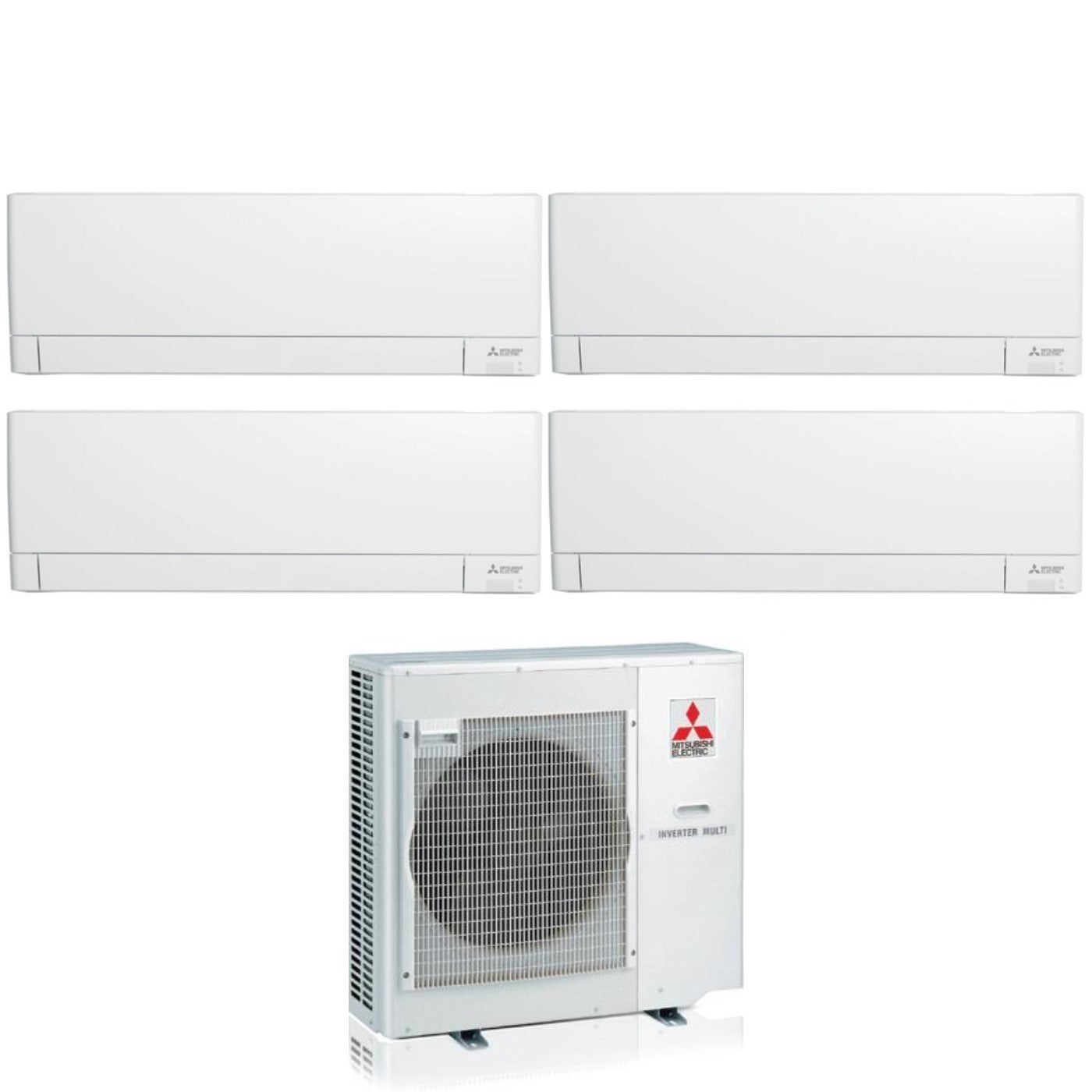 Condizionatore Climatizzatore Mitsubishi Electric Quadri R-32 MSZ-AY 9000+9000+9000+12000 Btu Con MXZ-4F72VF4 Wi-Fi Integrato