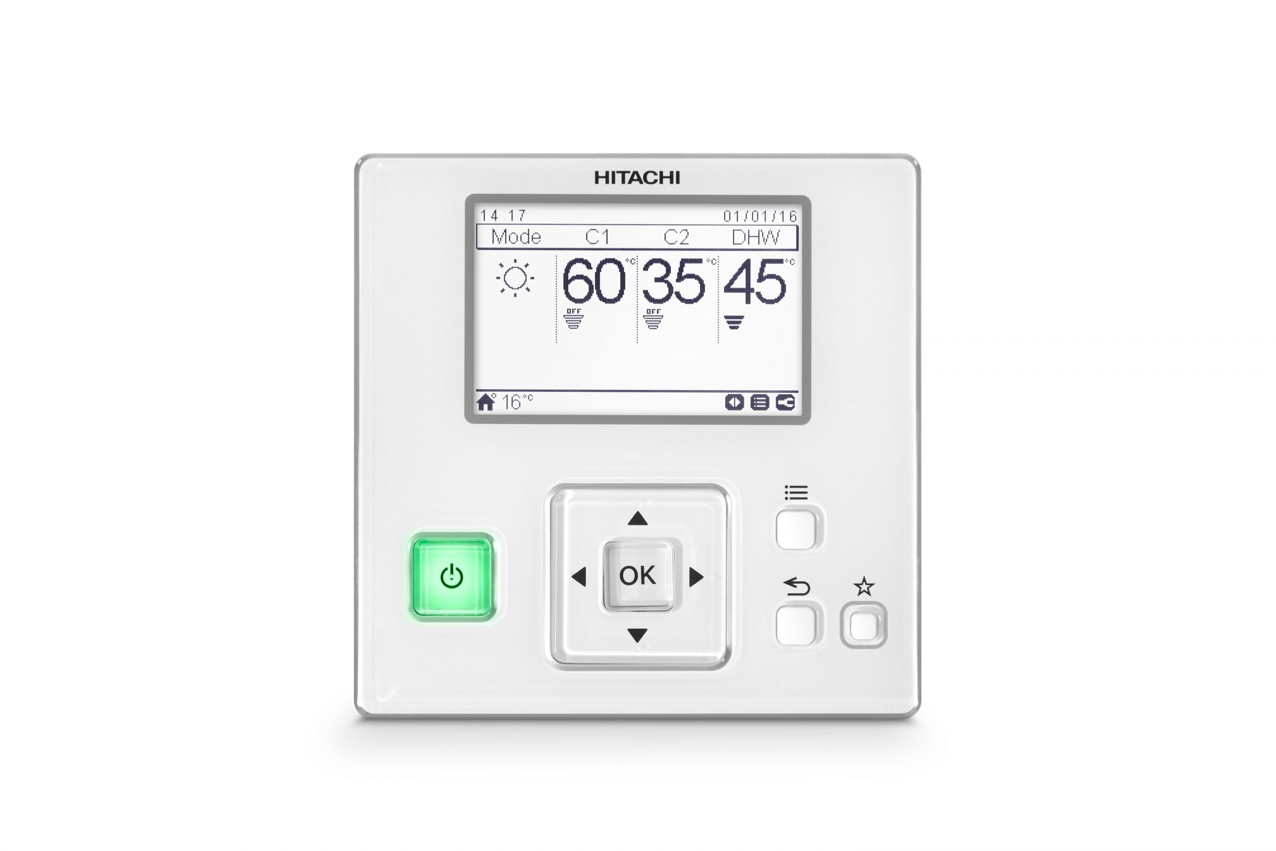 Comando Di controllo e Regolazione Hitachi Per Pompe di Calore Yutaki ATW-CKM-01+PC-ARFH1E