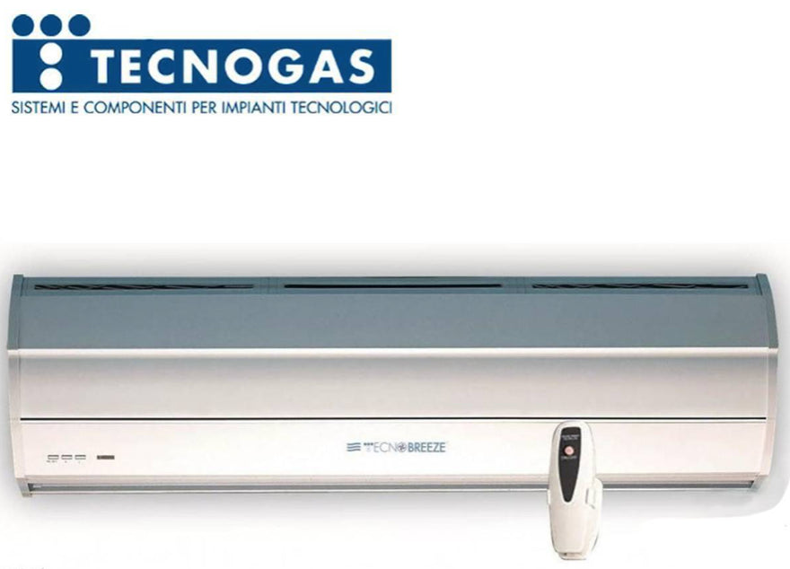Barriera D'Aria Tecnogas Centrifuga Tecnobreeze Fashion Wind 150 Cm Con Telecomando