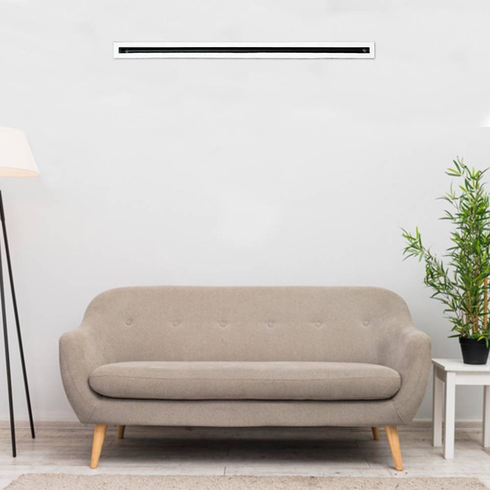 Diffusori Lineari a 1 Feritoia in Alluminio Anodizzato o Bianco RAL9010 DLF10